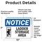 Signmission Ladder Storage Area Sign With Symbol, 10 in W x Rectangle, Vinyl Decal OS-2PACK-NS-D-710-L-13946 - alternate 5